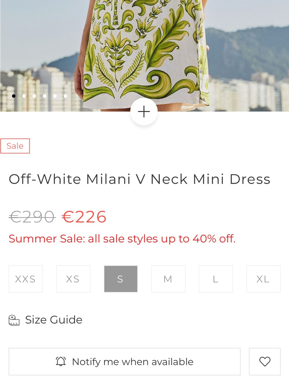 Farm Rio: Off-White Milani V Neck Mini Dress - Picture 9 of 12